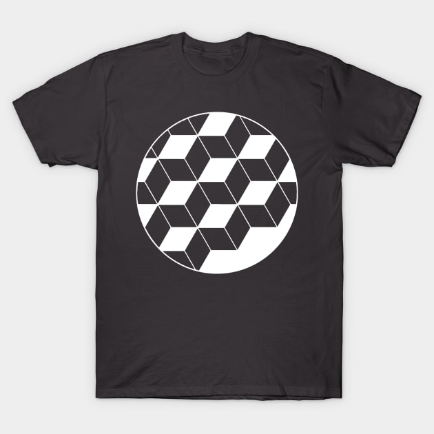 circle_of cubes in white T-Shirt by subart